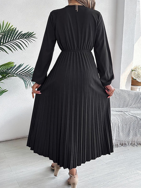Women's Work Dress Satin A Line Dress Fashion Office Long