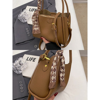 Bag Bucket Handbag PU Women's Bags Shoulder Crossbody FashionChic