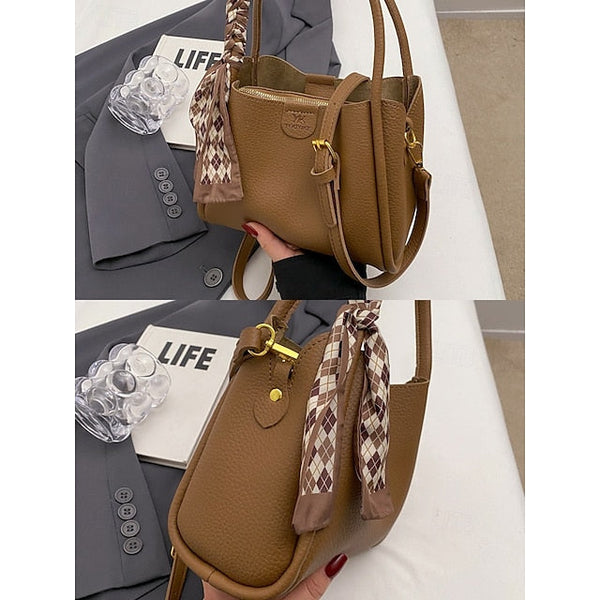 Handbag Bag Bags Shoulder Crossbody Women's Bucket PU FashionChic