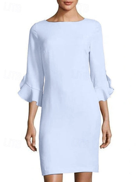 Sheath Cocktail Dresses Minimalist Dress Cocktail Party Knee