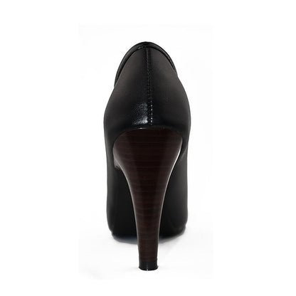 Boots Two-Tone with Heeled Bow-Embellished Ankle Women's FashionChic