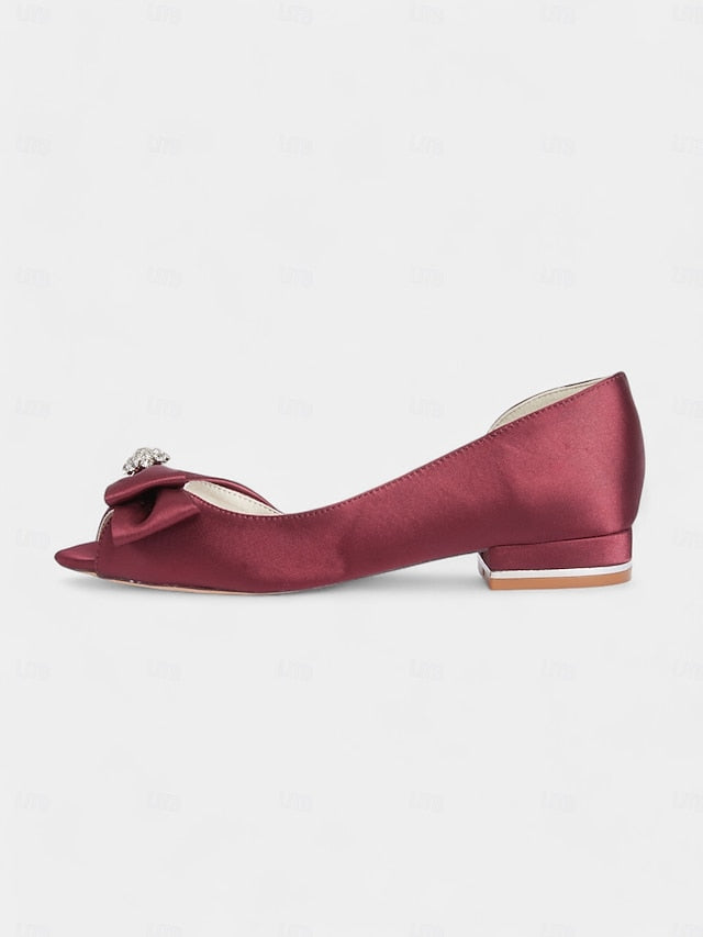 in satin sparkling flats luxurious crafted Elegant a with FashionChic