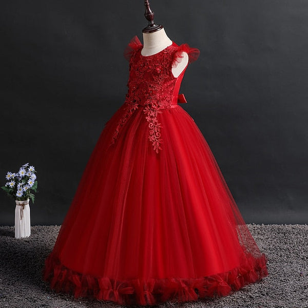 Dress Kids Girl Jacquard Girls' Sleeveless Flower FashionChic