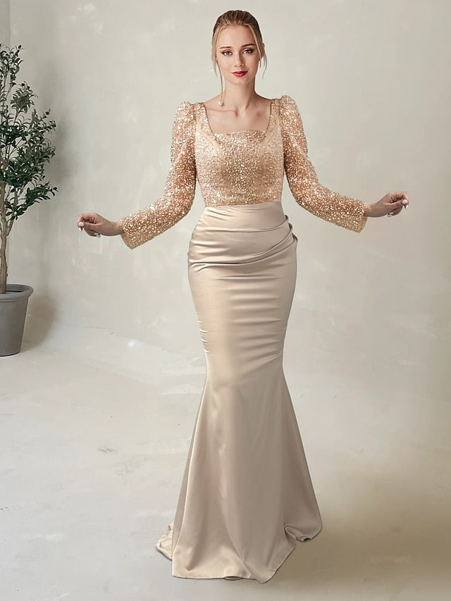 Mermaid Dress Floor Gown Formal Evening Length Long Elegant FashionChic