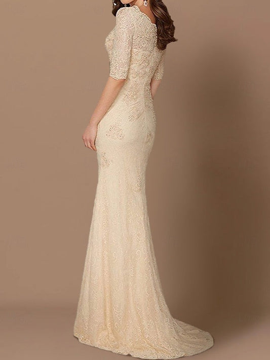 V Wedding of Guest Mermaid Sexy Dress the Mother Plus Bride Size FashionChic
