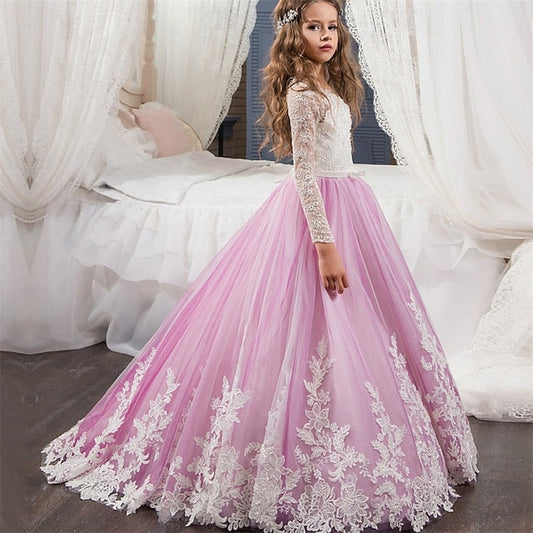 Dress Girls' Kid's Girl Flower Princess FashionChic