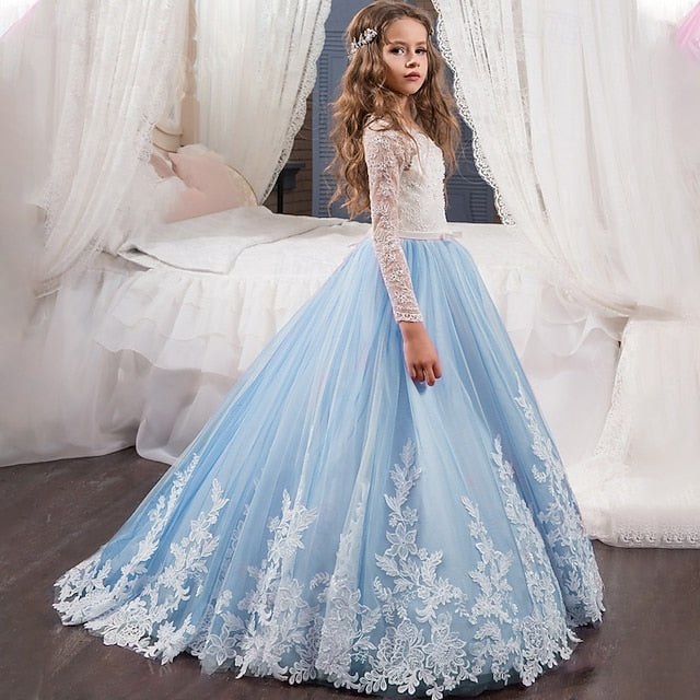 Dress Girls' Kid's Girl Flower Princess FashionChic