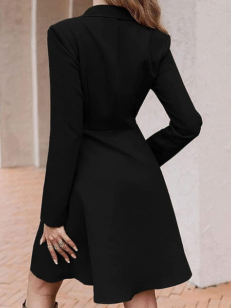 Women's Party Dress Cocktail Dress Work Dress Button Shirt
