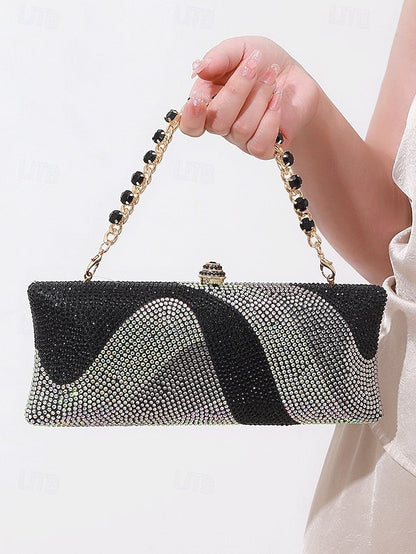 Evening Chain with Clutch Crystal Women's Strap Bag FashionChic