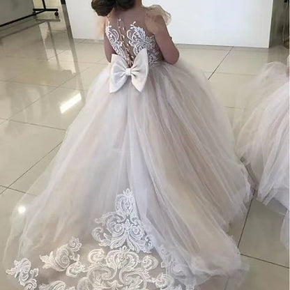 Dress Party Girl Flower First Communion Girls' FashionChic