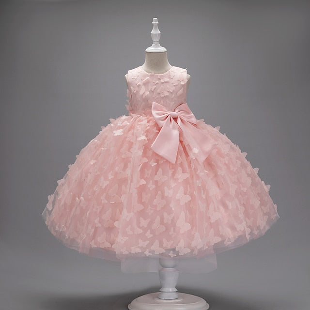 Girls' Dress Girl Flower Kids Butterfly Party FashionChic