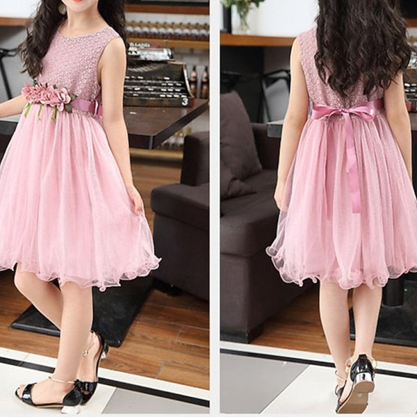 Girls' Flower Girl Party Dress Performance FashionChic