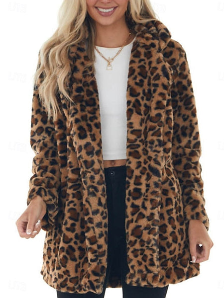 Pockets Warm Women's with Coat Winter Patchwork Breathable FashionChic