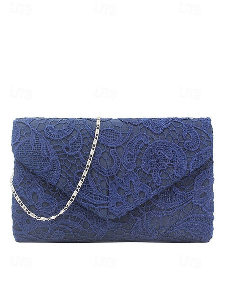Chain with Strap Clutch Lace Bag Evening Women's FashionChic