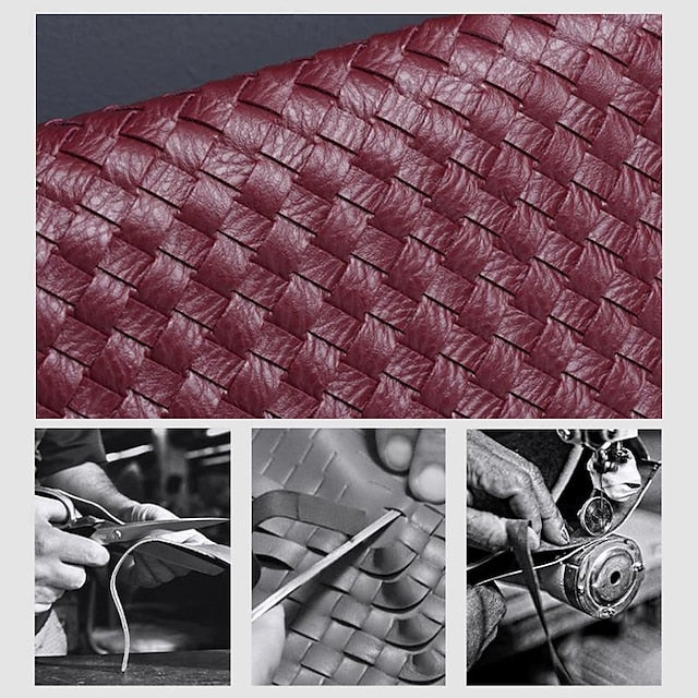 Hobo Leather Burgundy Women's Bag – Woven Faux Chic FashionChic