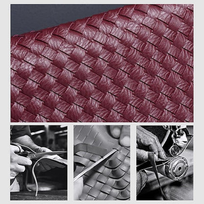 Hobo Leather Burgundy Women's Bag – Woven Faux Chic FashionChic