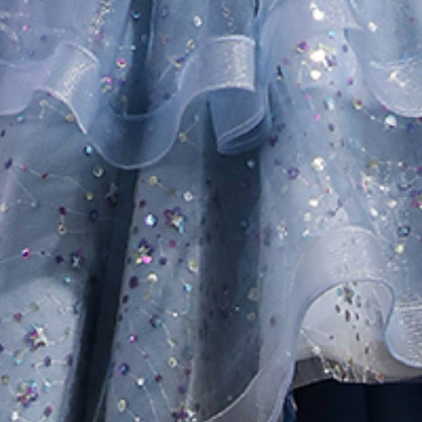 Dress Kids Short Girls' Sleeve Performance Sequin Party FashionChic