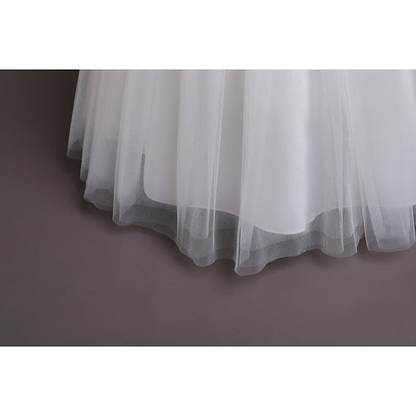 Girls' Color Flower Kids Girl Party Solid Dress FashionChic