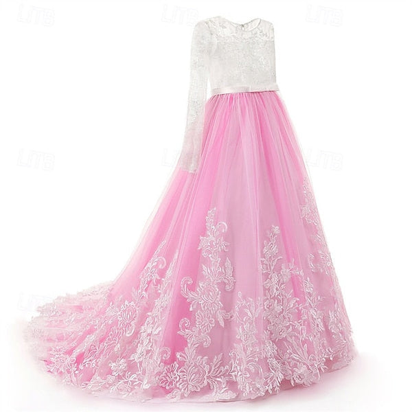 Dress Girls' Kid's Girl Flower Princess FashionChic