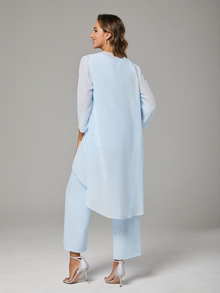 Jumpsuit Pantsuit Floor Length Mother of the Bride Dress FashionChic