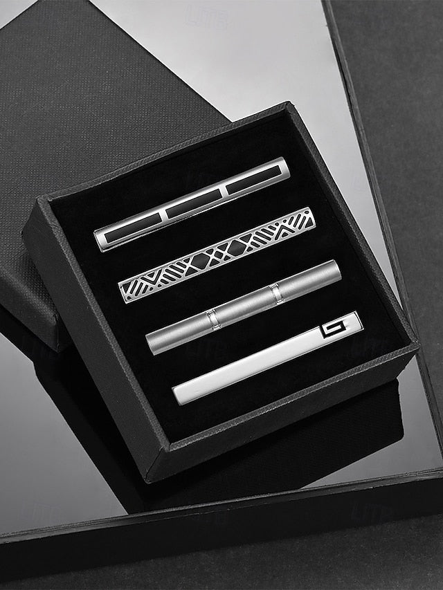 Metal Tie Men's Clip Slim - FashionChic