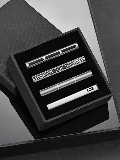 Metal Tie Men's Clip Slim - FashionChic