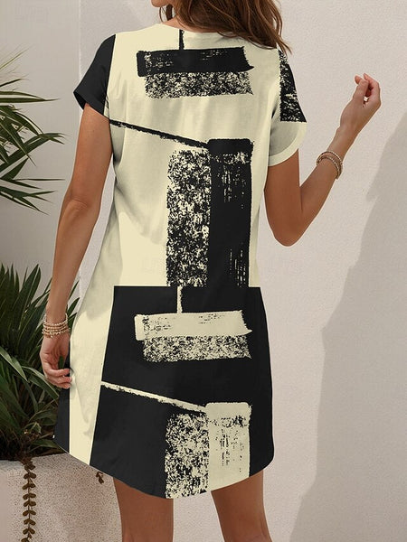 Women's Mini Dress Knit Dress Casual Dress T Shirt Dress FashionChic