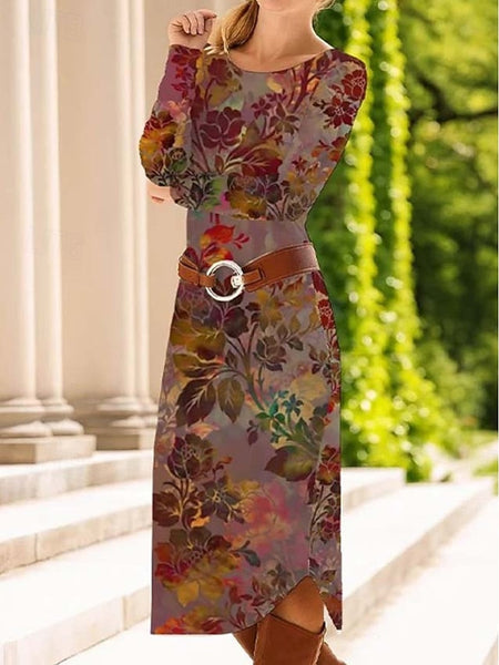 Women's Midi Dress Sheath Dress Shift Dress Casual Daily FashionChic