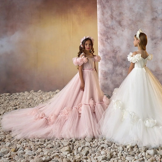 First Flower Girls' Dress Communion Girl Party FashionChic