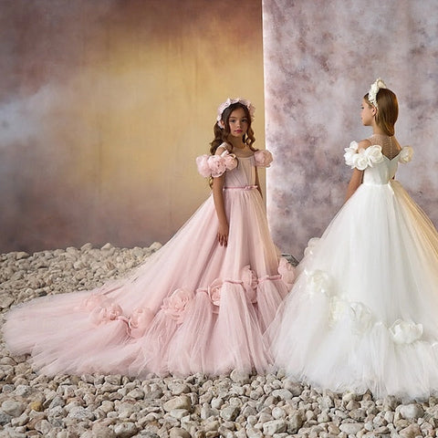 First Flower Girls' Dress Communion Girl Party FashionChic