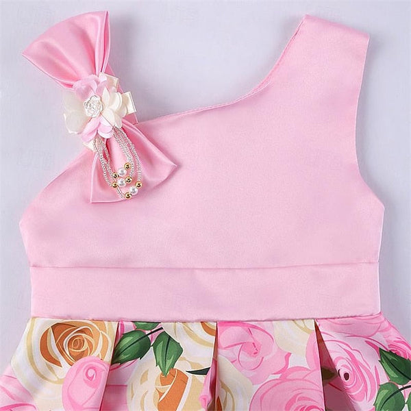 3D Sleeveless Flower Dress Party Girls' Easter Summer FashionChic