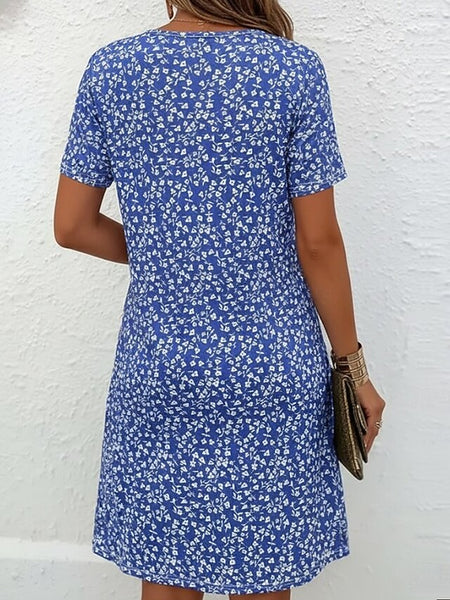 Women's Mini Dress T Shirt Dress Tee Dress Sundress A Line FashionChic
