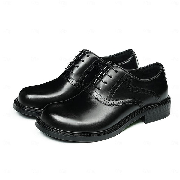 Shoes- Layer First Dress Genuine Oxford Men's Leather FashionChic