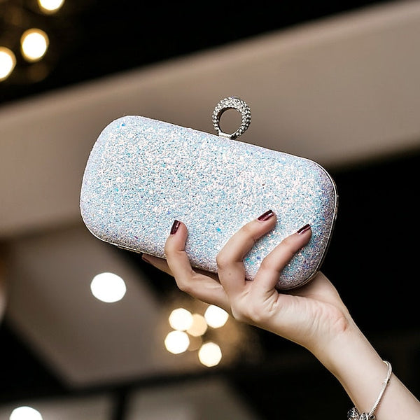 Wristlet Leather PU Bags Clutch Women's Evening Bag FashionChic