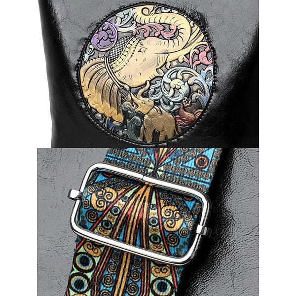 Bag Women's Elephant Shoulder Boho – Vintage Embossed FashionChic