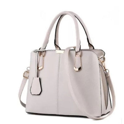 Elegant Faux Leather Structured Handbag – Green Women's FashionChic
