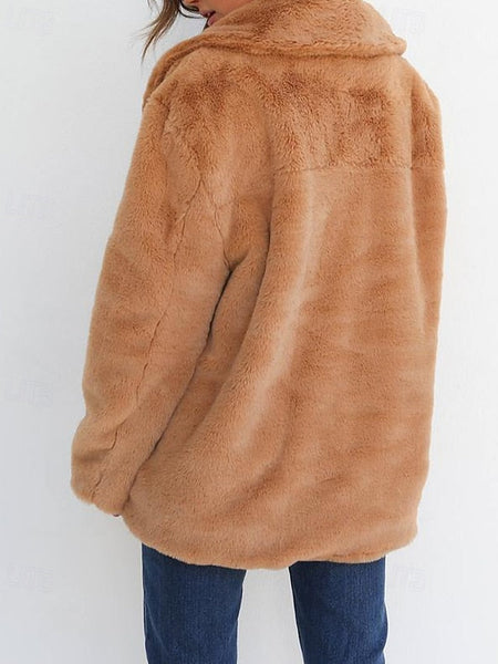 Women's Furs Warm Teddy Coat Comfortable Faux Fur FashionChic