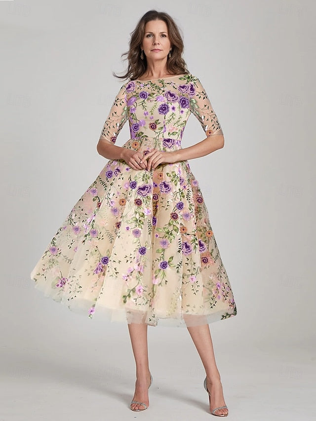 Mother Wedding Beach Elegant of Bride A-Line Dress the FashionChic