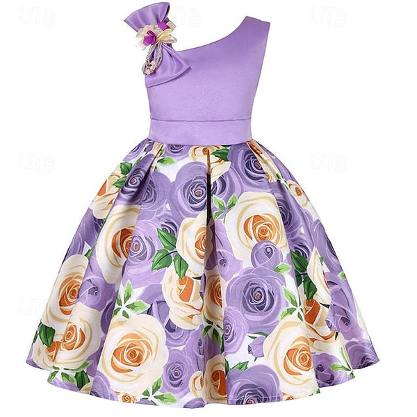 3D Sleeveless Flower Dress Party Girls' Easter Summer FashionChic