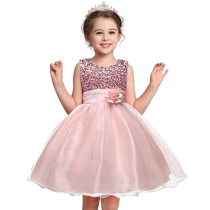 Girl Wedding Flower Party Dress Girls' FashionChic