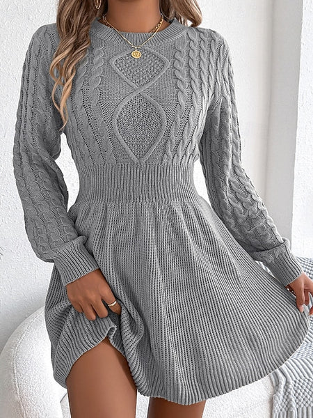 Women's Mini Dress Poly-Cotton Linen Texture Dresses