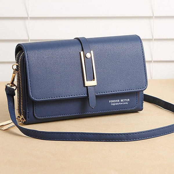 PU Crossbody Phone Bag Mobile Leather Women's Wallet FashionChic
