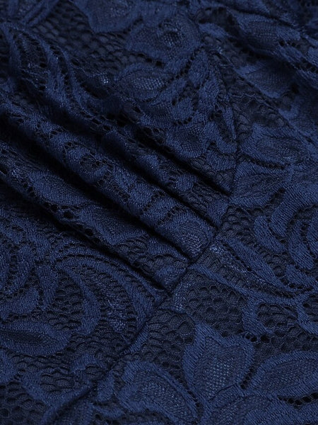 Women's Midi Dress Lace Dress Cocktail Dress Wedding Guest FashionChic