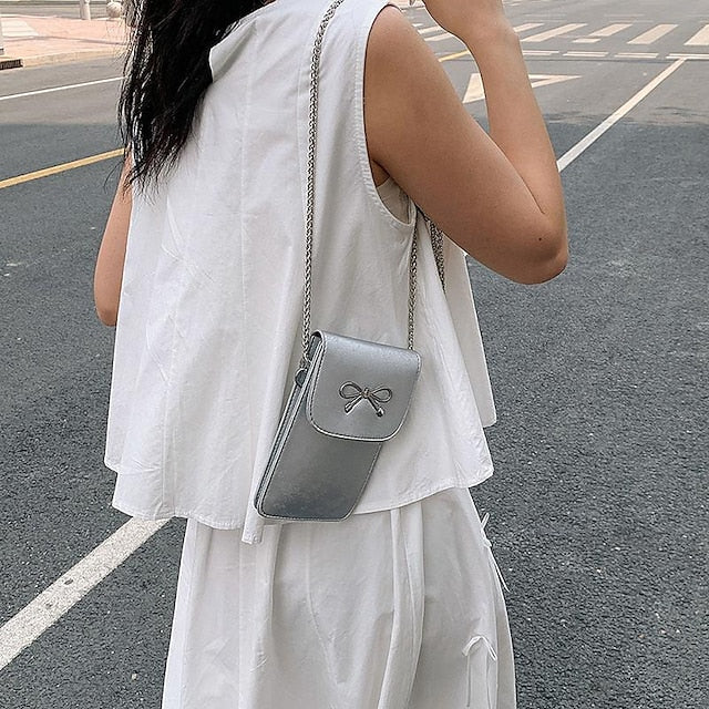 Leather Women's Phone Bag Daily PU Mobile Crossbody FashionChic