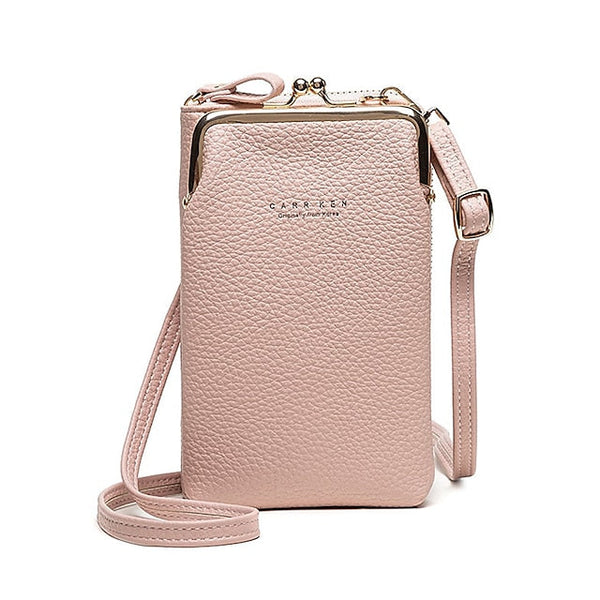 Bag Gold Women's Faux with Frame Leather Black Crossbody FashionChic