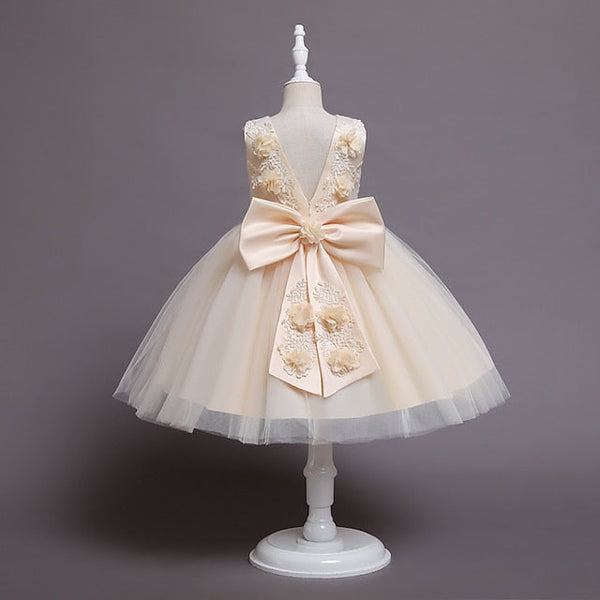 Girls' Flower Wedding Party Girl Dress FashionChic