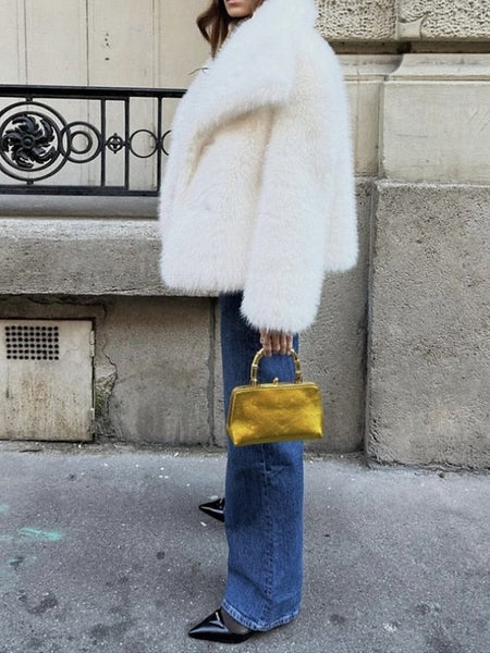 Faux Fur Coat Furs Women's Comfortable Leathers Warm FashionChic