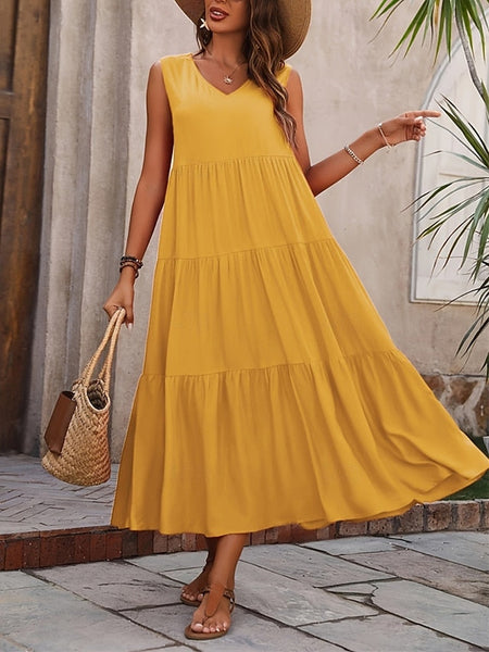 Women's Maxi Dress Casual Dress Swing Dress A Line Dress FashionChic