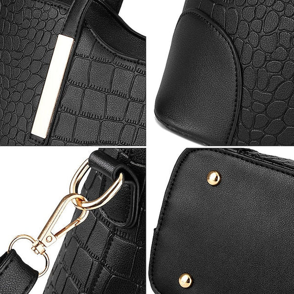 Boston Shoulder Bag PU Handbag Women's Crossbody FashionChic