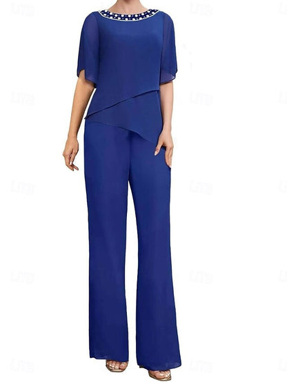 Guest Simple Elegant the Wedding Dress Pantsuit Mother of Bride FashionChic